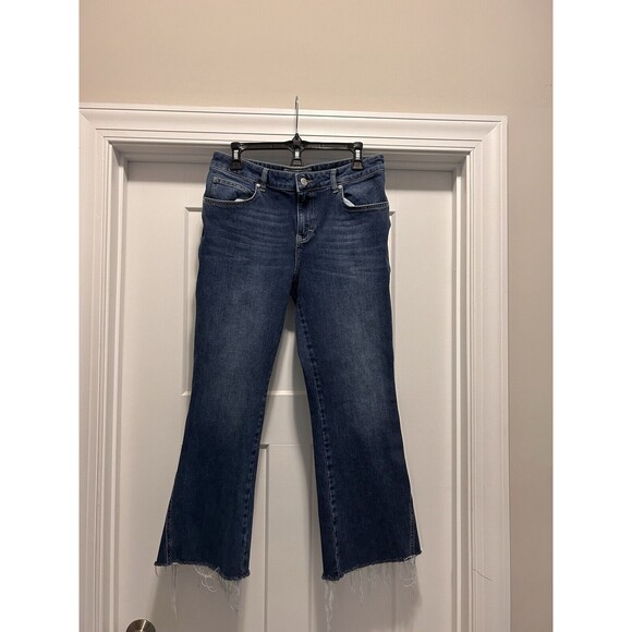 Free People Bootcut Jeans 61855-165151125 Bootcut Crop Raw Hem Size 30 - Picture 1 of 6